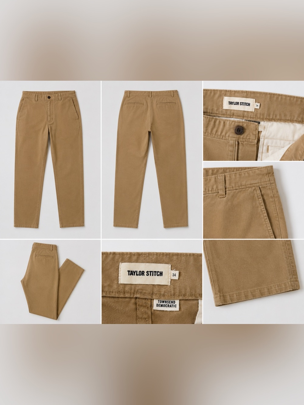 Taylor Stitch Townsend Democratic Chino Men’s 34 Heavyweight Workwear Cotton